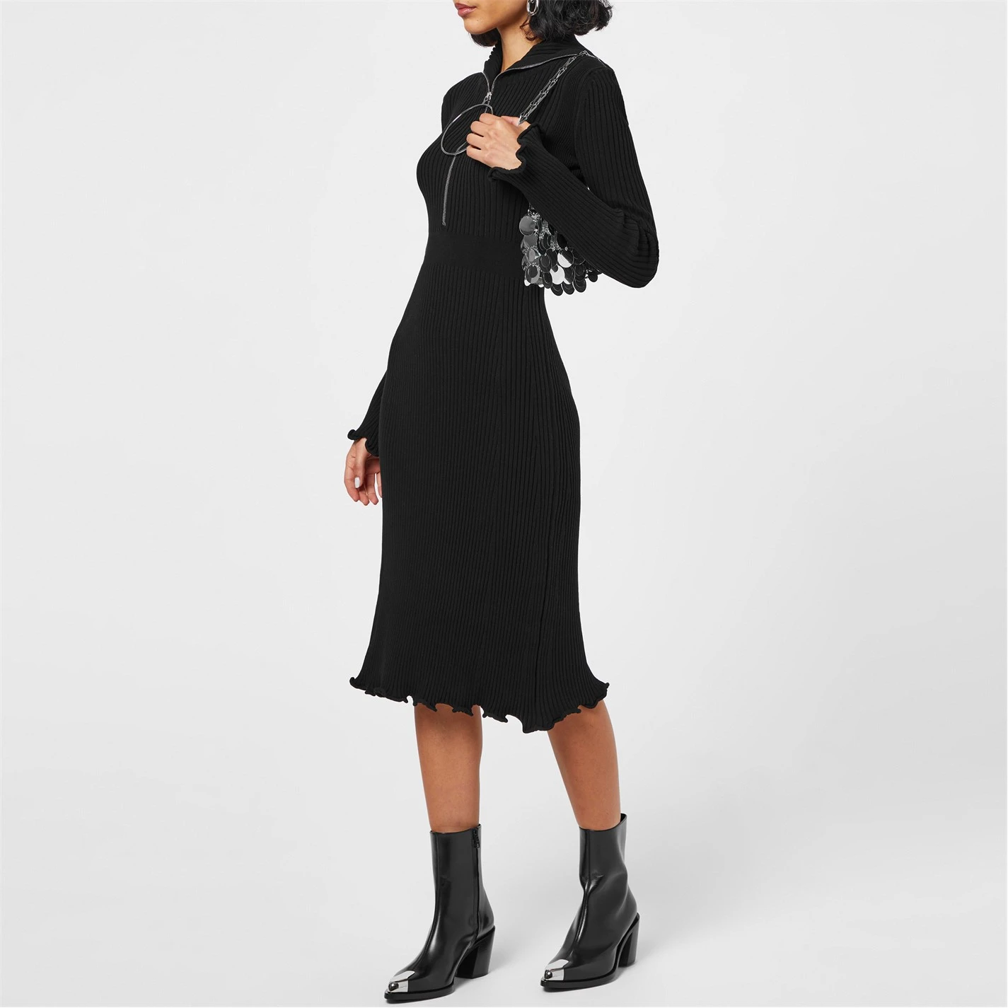 Black Zip Dress 4 Black Zip Dress - Image 2