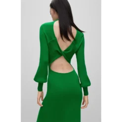 Hugo Midi Knitwear Dress With Rear Cut Out -Deals Pristine Chic Store 32838615 xxl a4