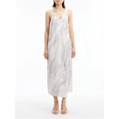 Calvin Klein SHINE VISCOSE SLIP DRESS -Deals Pristine Chic Store 33935524 xxl a1