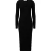 Calvin Klein SOFT WOOL RIB LAYERED KNIT DRESS