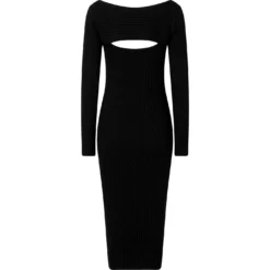 Calvin Klein SOFT WOOL RIB LAYERED KNIT DRESS -Deals Pristine Chic Store 33936203 xxl a4