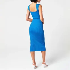 SELF PORTRAIT Ribbed Crossover Dress 9 SELF PORTRAIT Ribbed Crossover Dress -Deals Pristine Chic Store 51336118 xxl a2
