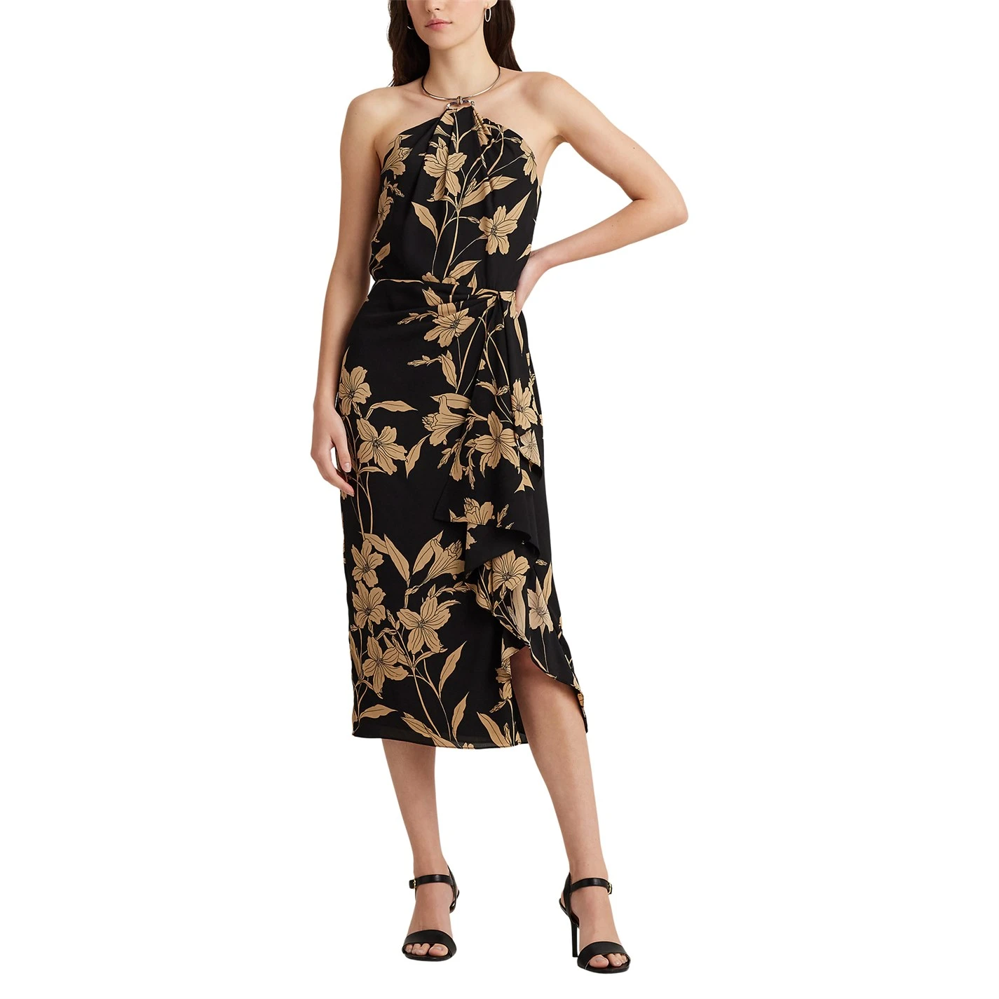 Lauren Ralph Lauren Floral Georgette Halter Dress 6 Lauren Ralph Lauren Floral Georgette Halter Dress - Image 4