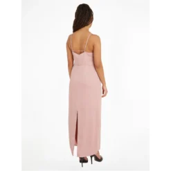 Calvin Klein Crepe Midi Slip Dress -Deals Pristine Chic Store 62556206 xxl a3