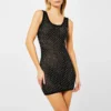 Crystal Embroidered Knit Mini Dress -Deals Pristine Chic Store 62653903 xxl