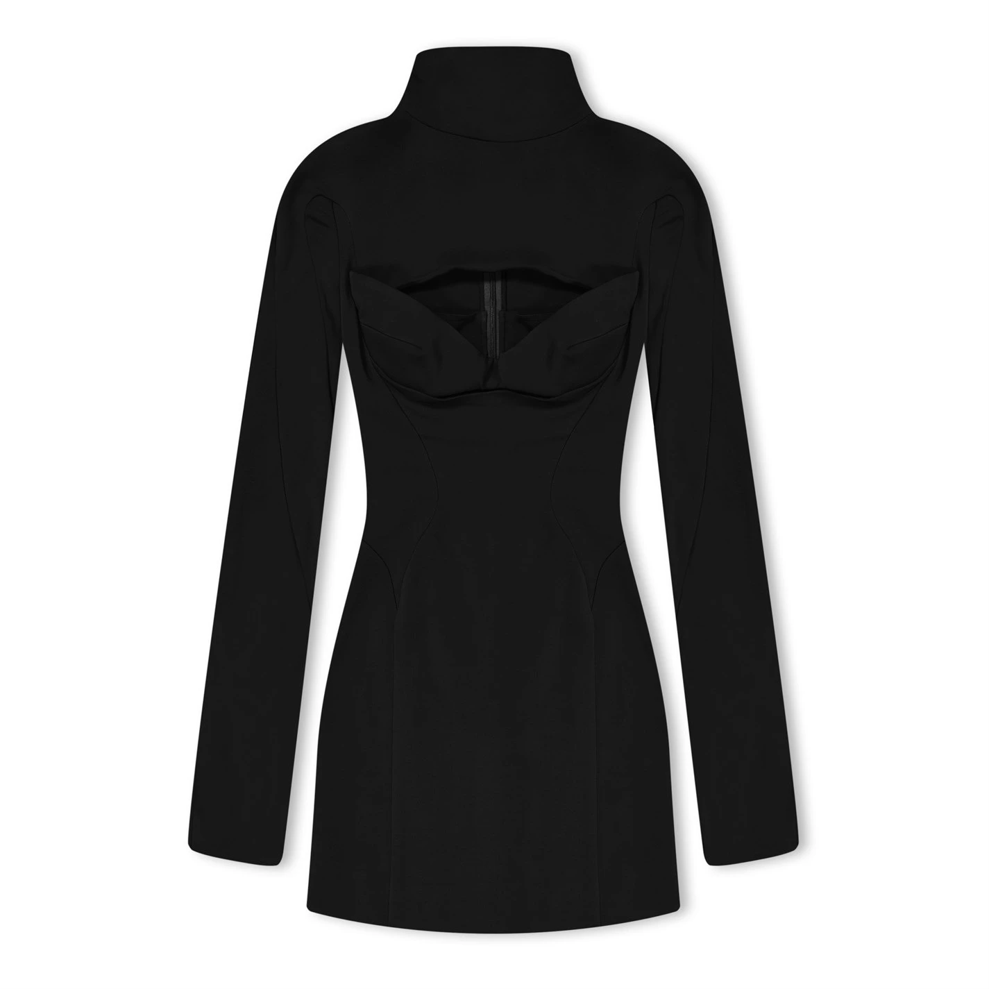Mugler Long Sleeve Cutout Dress