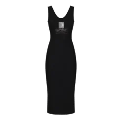 Dg Vib3 Sleeveless Stretch Jersey Midi Dress