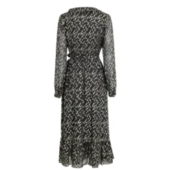 MICHAEL Michael Kors Fil Coupé Wrap Dress -Deals Pristine Chic Store 64435603 xxl a10