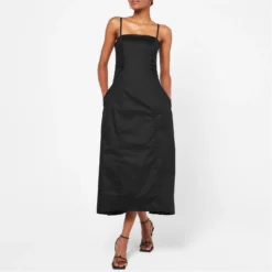 FRAME Tie Back Midi Dress -Deals Pristine Chic Store 64966803 xxl a1
