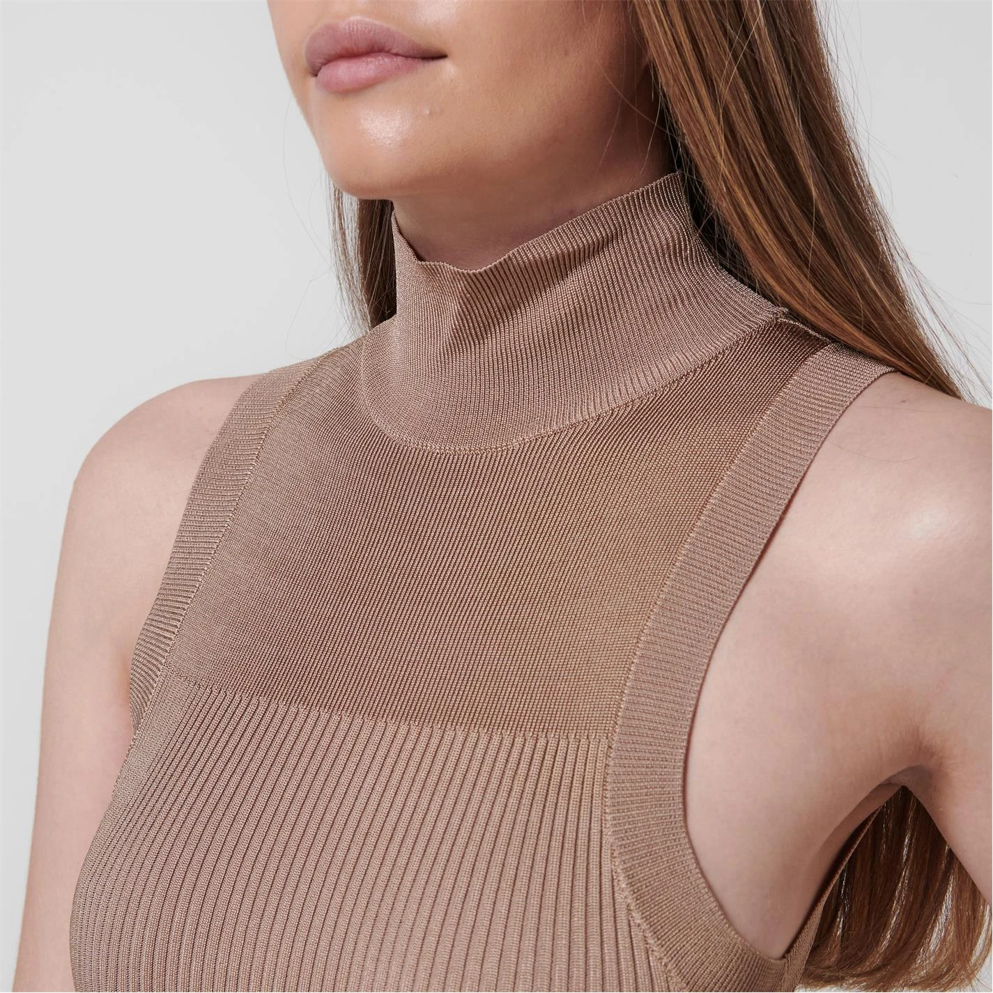 GOOD AMERICAN Plaited Rib Midi Dress 7 GOOD AMERICAN Plaited Rib Midi Dress - Image 5