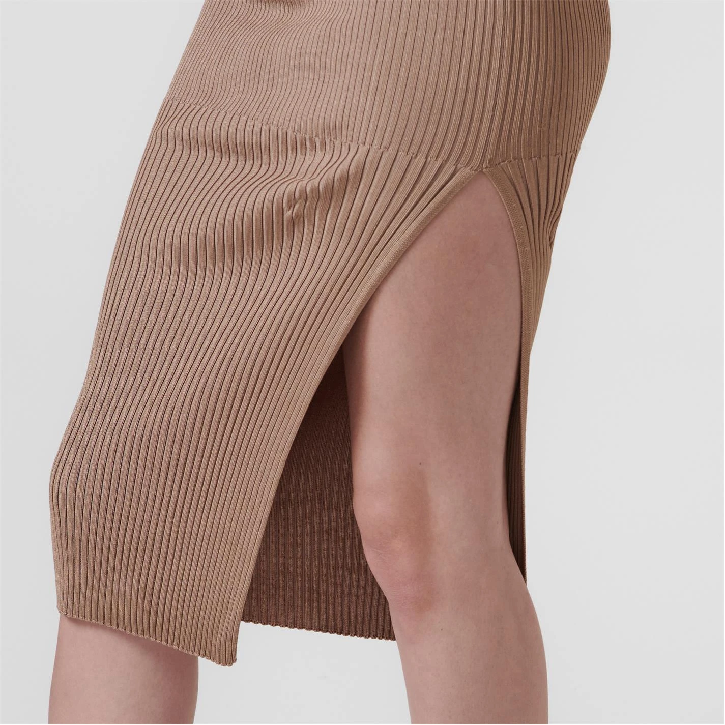 GOOD AMERICAN Plaited Rib Midi Dress 8 GOOD AMERICAN Plaited Rib Midi Dress - Image 6