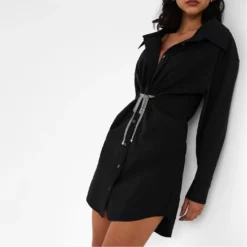 ALEXANDER WANG Wang Twist Front Dress -Deals Pristine Chic Store 65032303 xxl a3