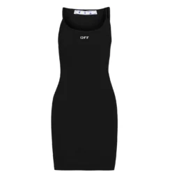 Off-White Basic Rib Dress -Deals Pristine Chic Store 65060903 xxl a10
