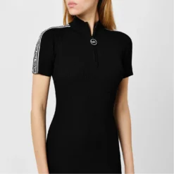 MICHAEL Michael Kors Short Sleeve Tape Mini Dress -Deals Pristine Chic Store 65106603 xxl a2