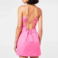 FRAME Tie Back Mini Dress -Deals Pristine Chic Store 65204506 xxl a3