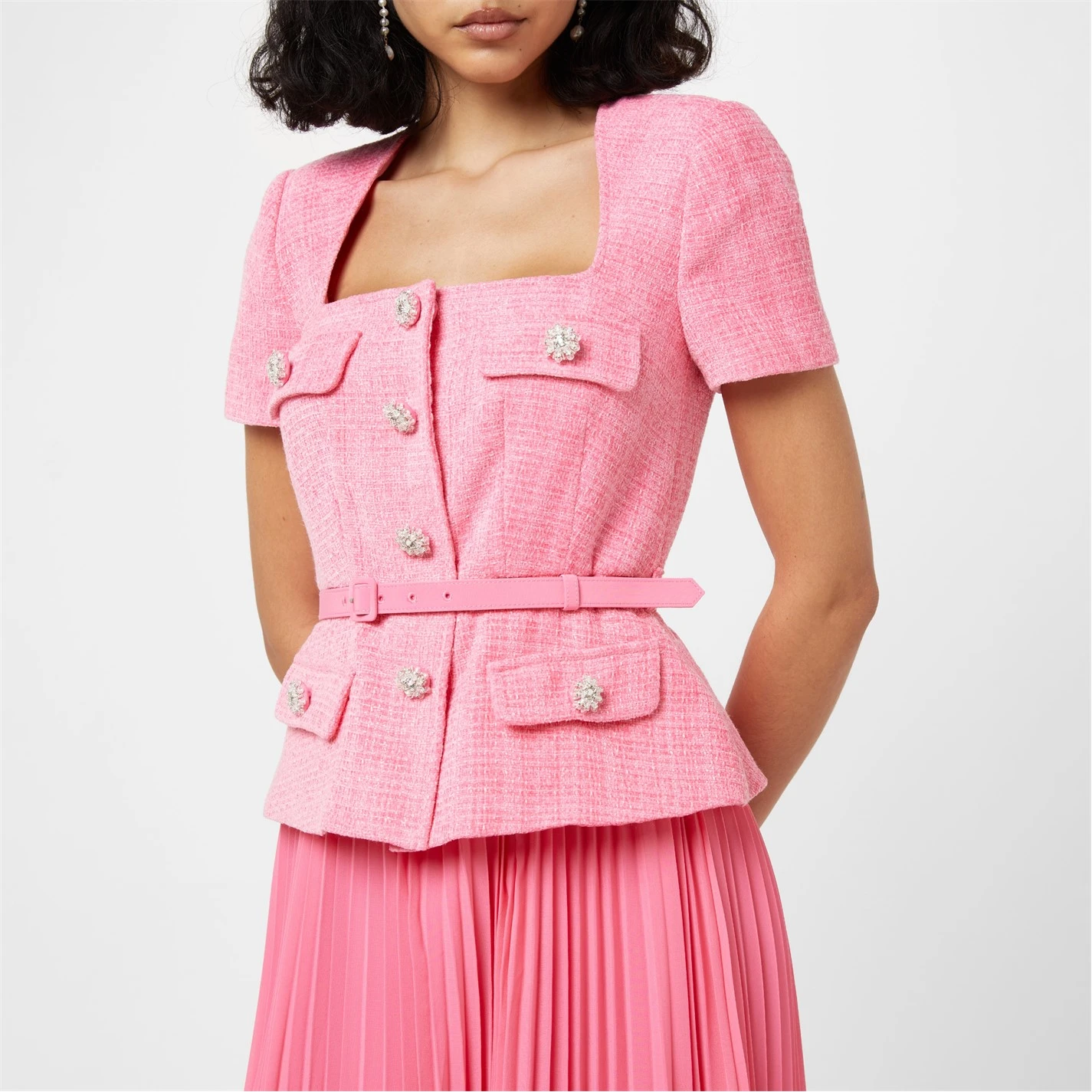 SELF PORTRAIT Belted Blazer Dress 6 SELF PORTRAIT Belted Blazer Dress - Image 4