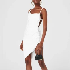 Jacquemus La Robe Saudade Asymmetrical Mini Dress -Deals Pristine Chic Store 65490701 xxl