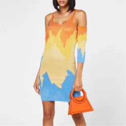 Flame Hockney Dress