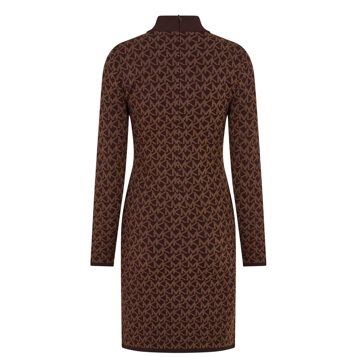 MICHAEL Michael Kors Logo Jacquard Funnel Neck Dress 7 MICHAEL Michael Kors Logo Jacquard Funnel Neck Dress - Image 5
