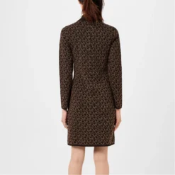 MICHAEL Michael Kors Logo Jacquard Funnel Neck Dress 14 MICHAEL Michael Kors Logo Jacquard Funnel Neck Dress -Deals Pristine Chic Store 65698005 xxl a2