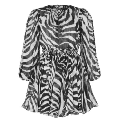 Zebra Print Mini Dress
