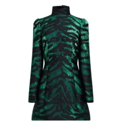 Lame Tiger Jacquard Dress