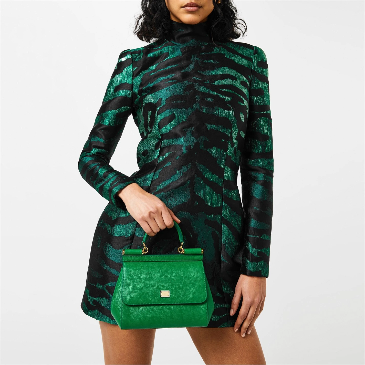 Lame Tiger Jacquard Dress 6 Lame Tiger Jacquard Dress - Image 4