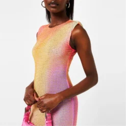 SELF PORTRAIT Mesh Hotfix Midi Dress 10 SELF PORTRAIT Mesh Hotfix Midi Dress -Deals Pristine Chic Store 66666899 xxl a3