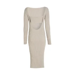 Calvin Klein ICONIC RIB OPEN BACK DRESS -Deals Pristine Chic Store 67685102 xxl a4
