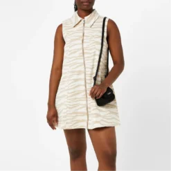 Ganni Animal Denim Dress