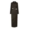 Bottega Veneta Long Sleeve Maxi Dress With Metal Knot -Deals Pristine Chic Store 98105205 xxl
