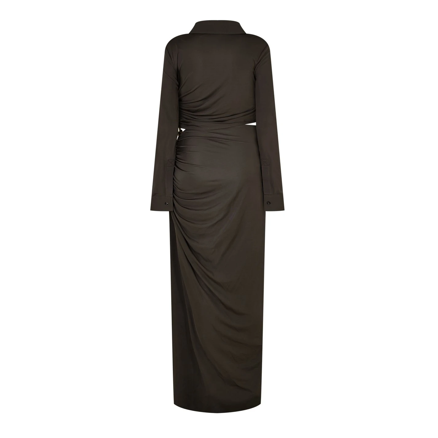 Bottega Veneta Long Sleeve Maxi Dress With Metal Knot 4 Bottega Veneta Long Sleeve Maxi Dress With Metal Knot - Image 2
