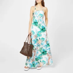 Max Mara Golia Graphic Print Maxi Dress -Deals Pristine Chic Store 98407812 xxl a1